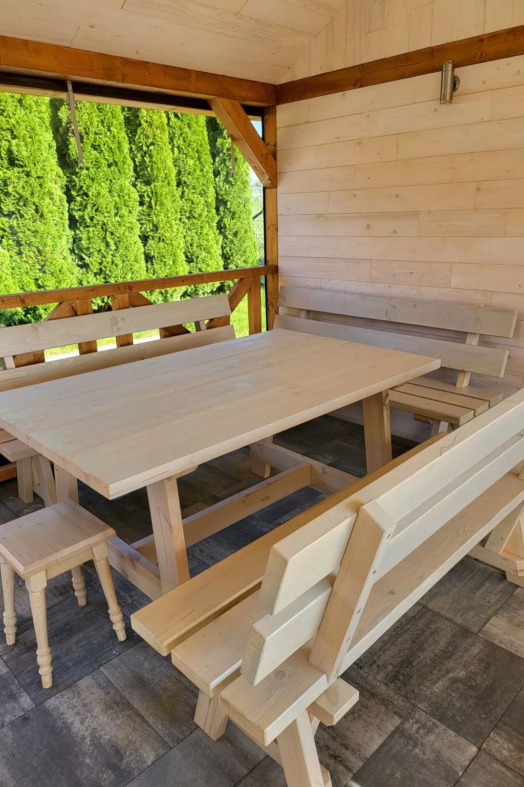 Domek 8 in Mielno mit Grill-Buiten