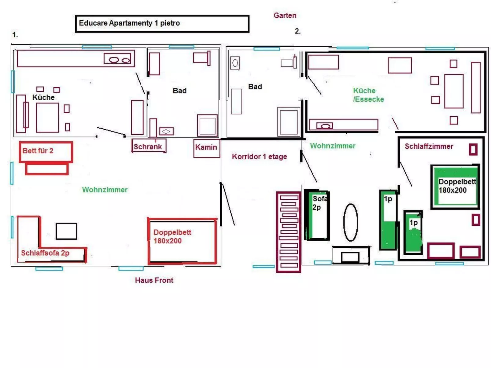 Fachwerkhaus mit Jacuzzi-Binnen