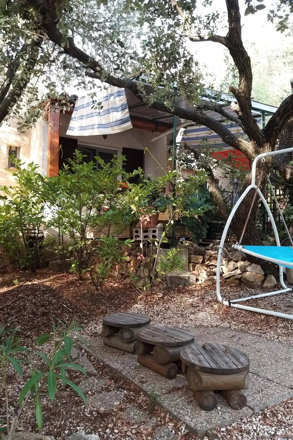 Mit Terrasse, mitten in der Natur-Buiten