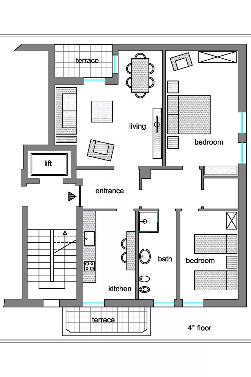 Wohnung 'Cappuccino 36' mit Terrasse-Image-tags.info