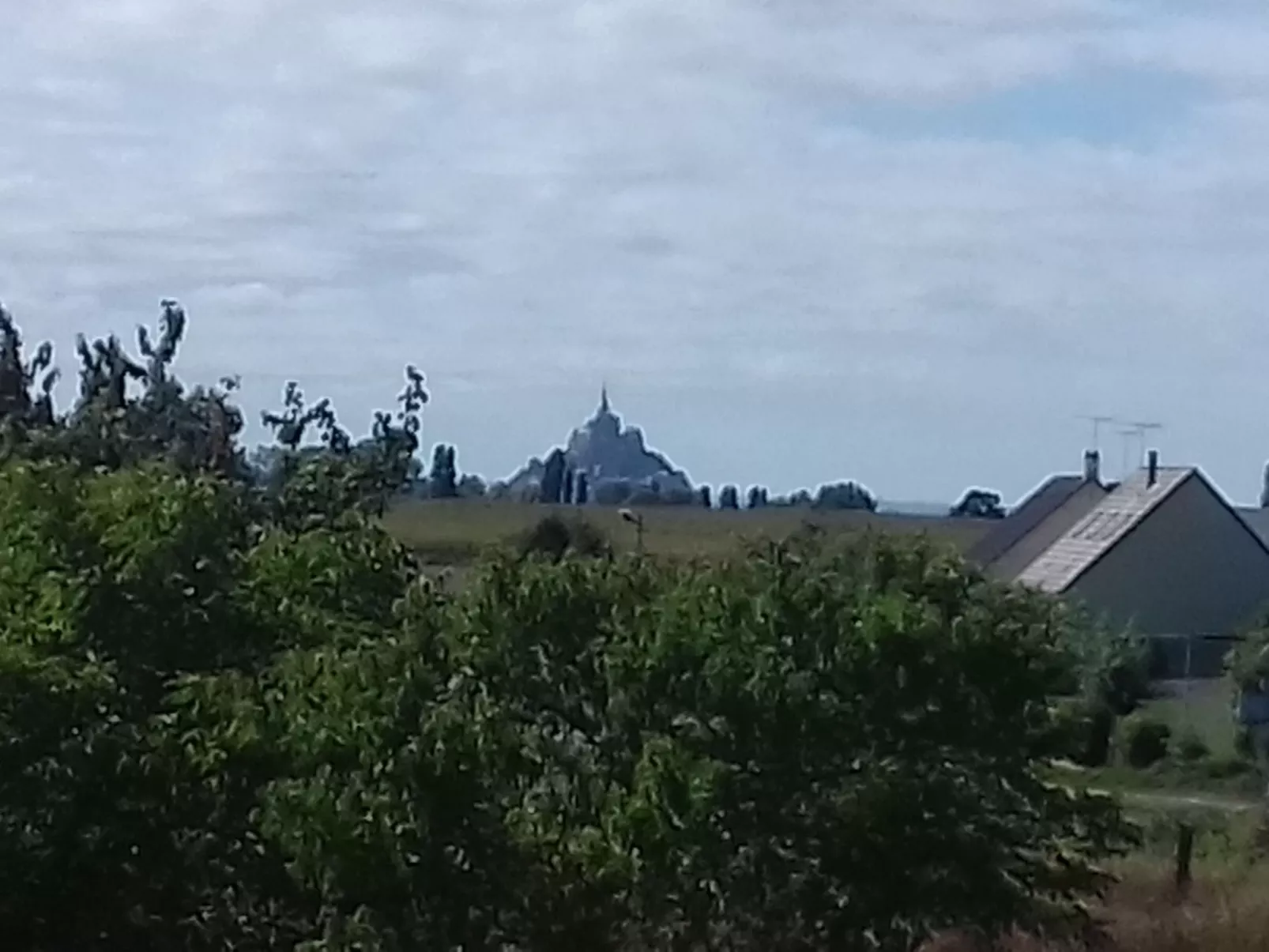 Gite Pamphilienne mit Blick auf Mont Saint Michel-Buiten