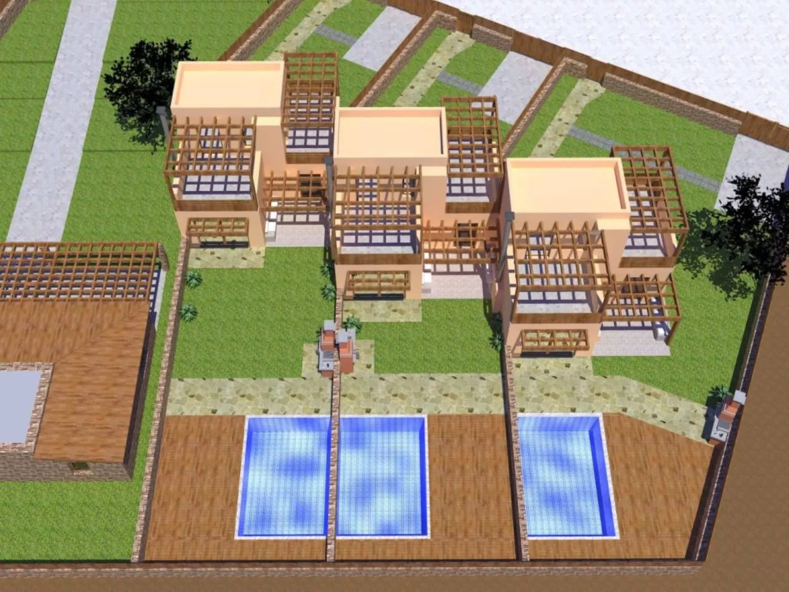 Mit Privatpool für 4 Personen  + 2 Kinder ca. 92 m&sup2; in Masari, Ägäis (Rhod-Buiten