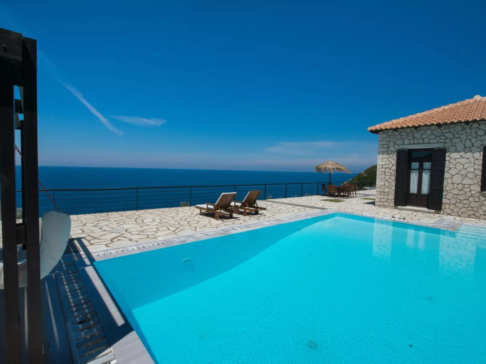 Großes Ferienhaus in Lefkada mit Eigenem Pool-Buiten