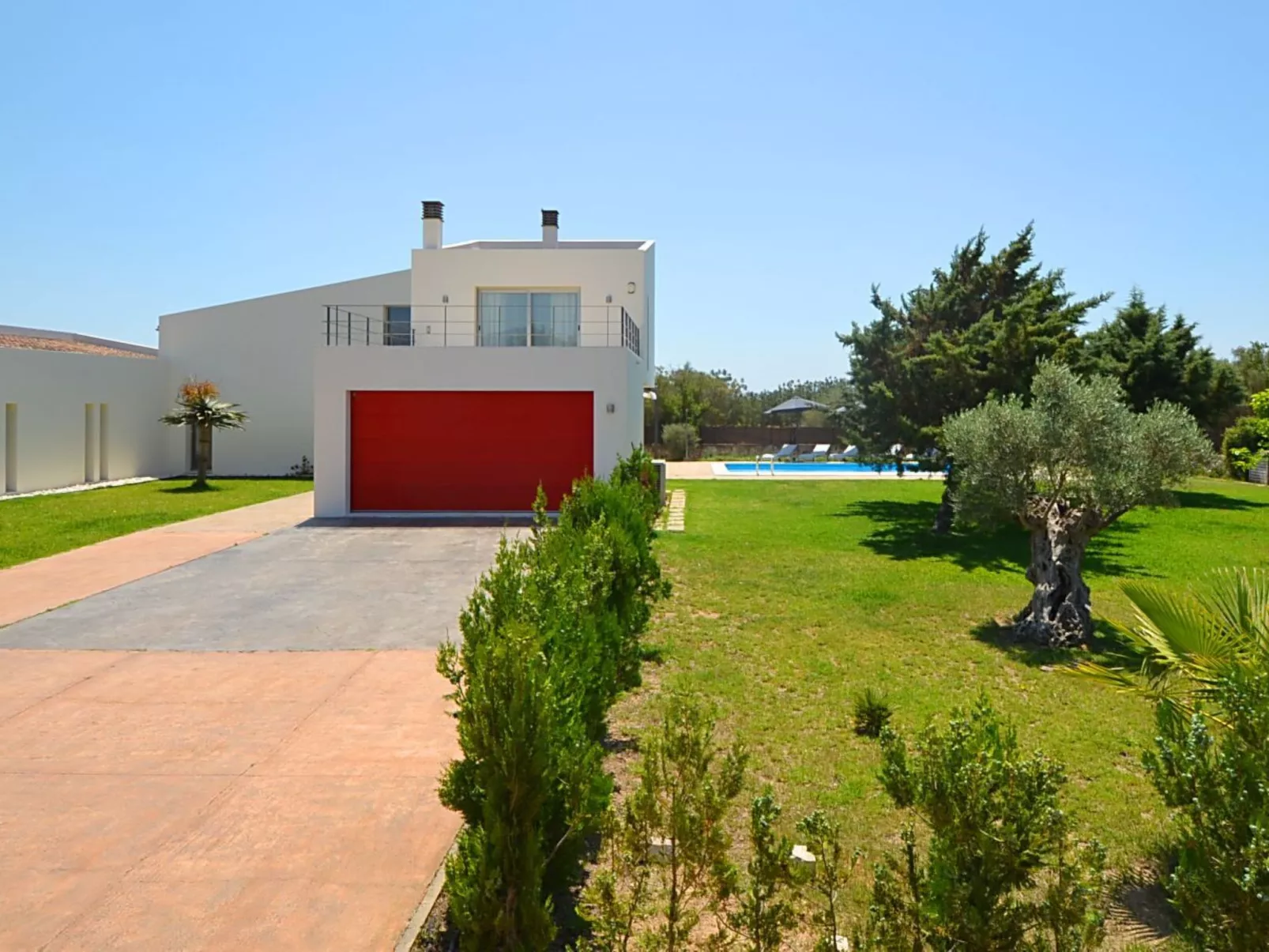 Schönes modernes Ferienhaus C84MLL-Buiten