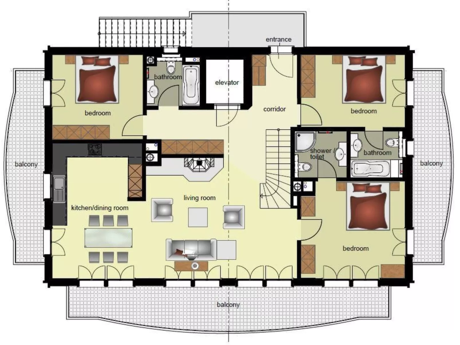 Apartment Bränderli-Binnen