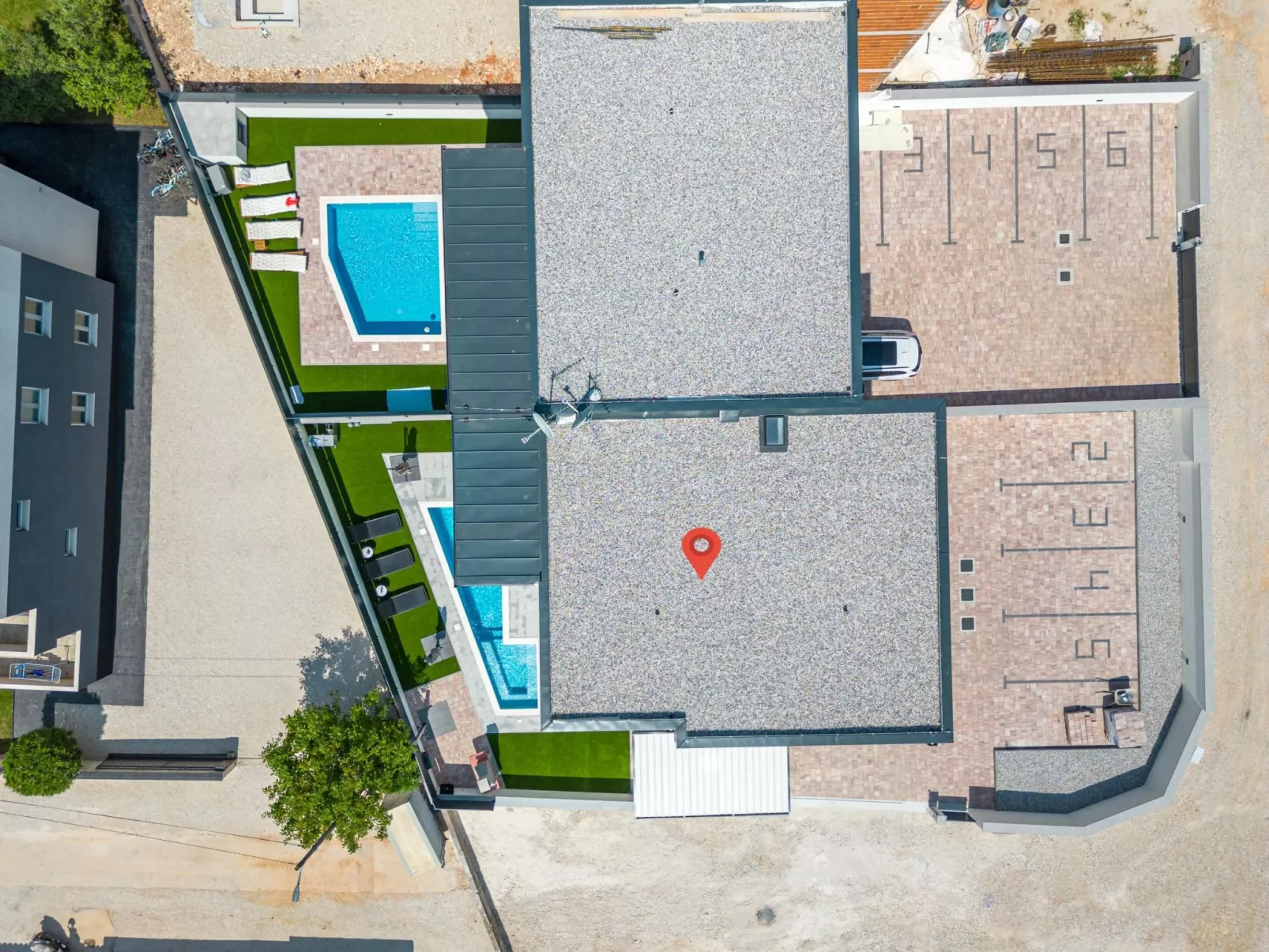 Apartment Rose mit privatem Pool-Binnen