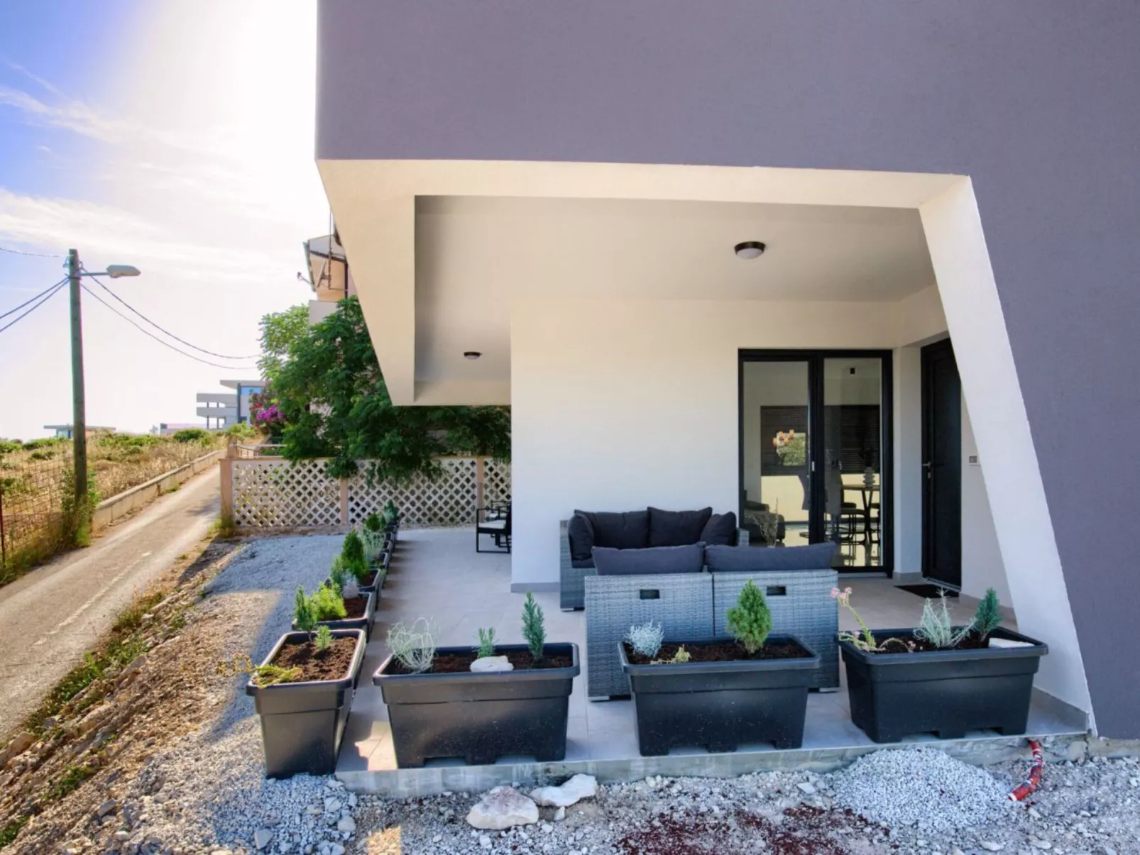 Villa Delfin mit Pool-Buiten