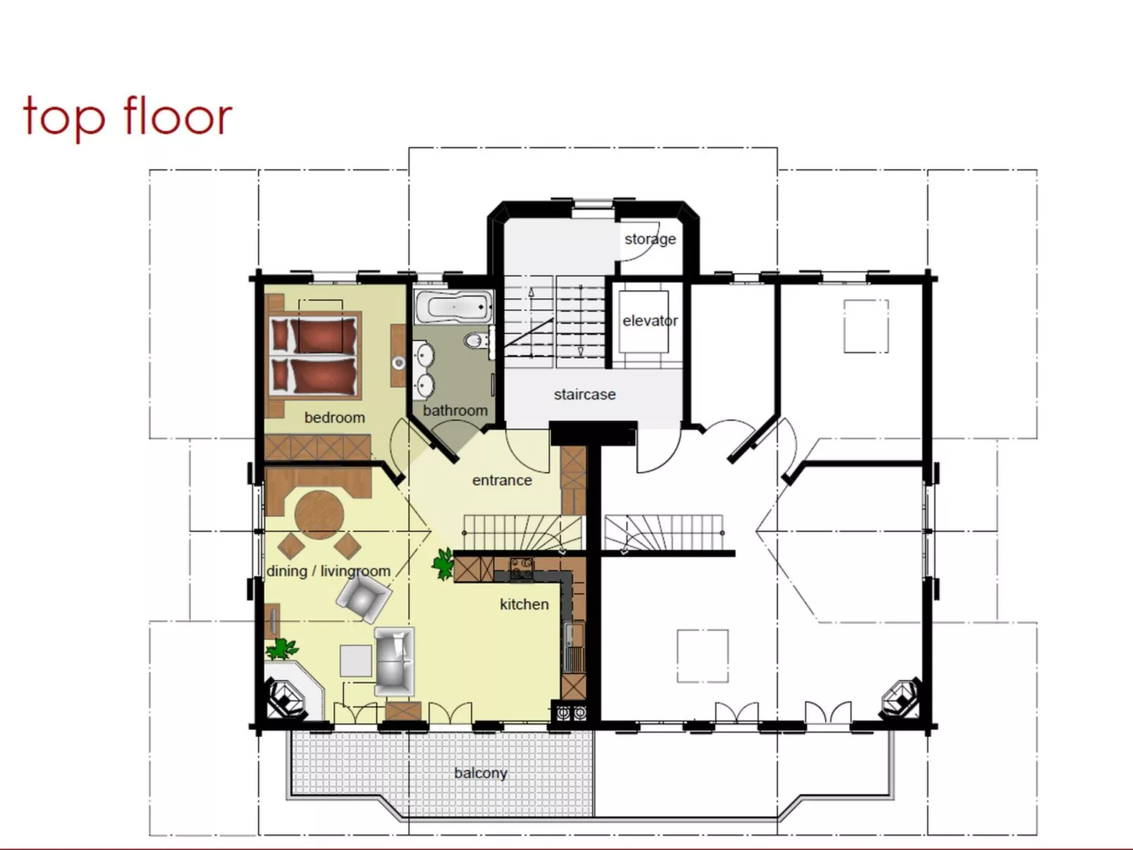 Apartment St. Louis 3.5-Binnen