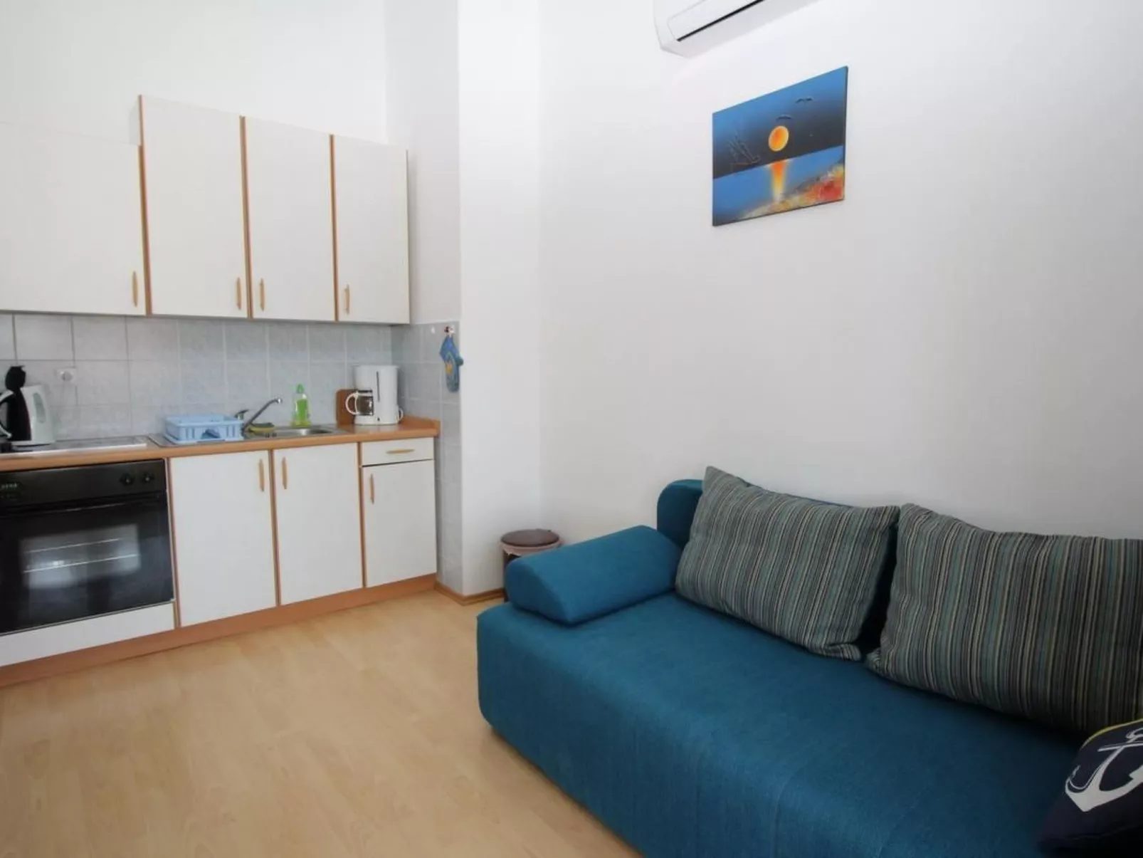 Wohnung in Baška mit Eigenem Balkon-Binnen