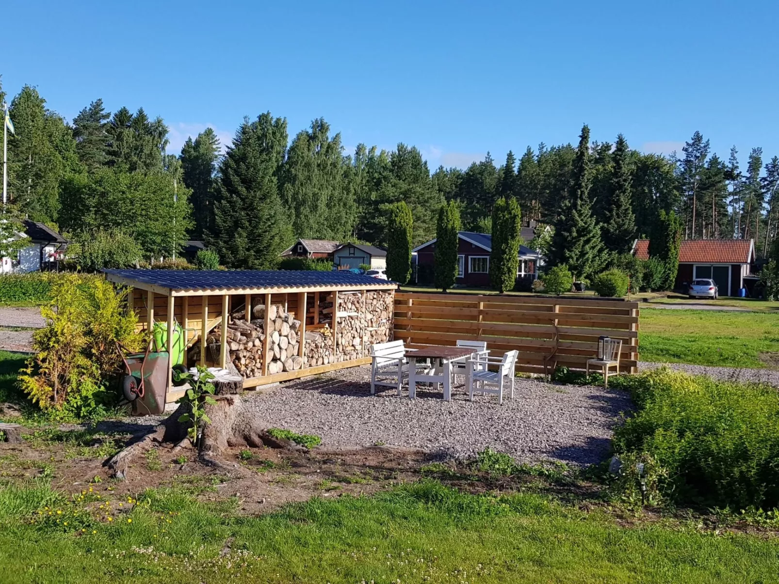 In Karlsborg mit Offenem Kamin-Buiten