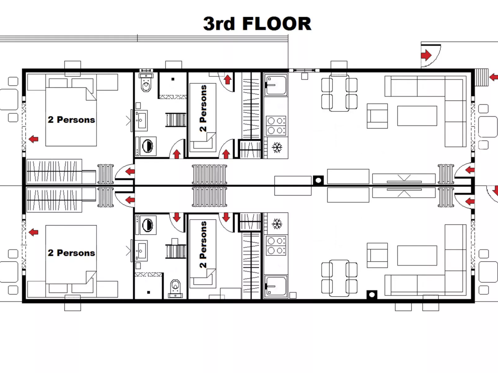 Wohnung mit Dachterrasse-Binnen