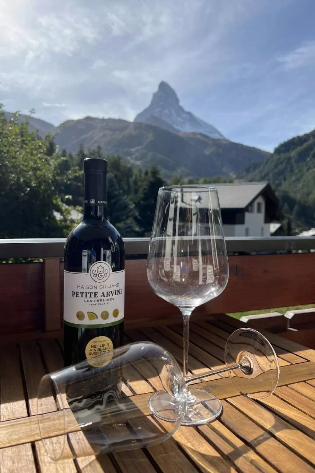 Studio mit traumhaftem Blick auf das Matterhorn-Buiten
