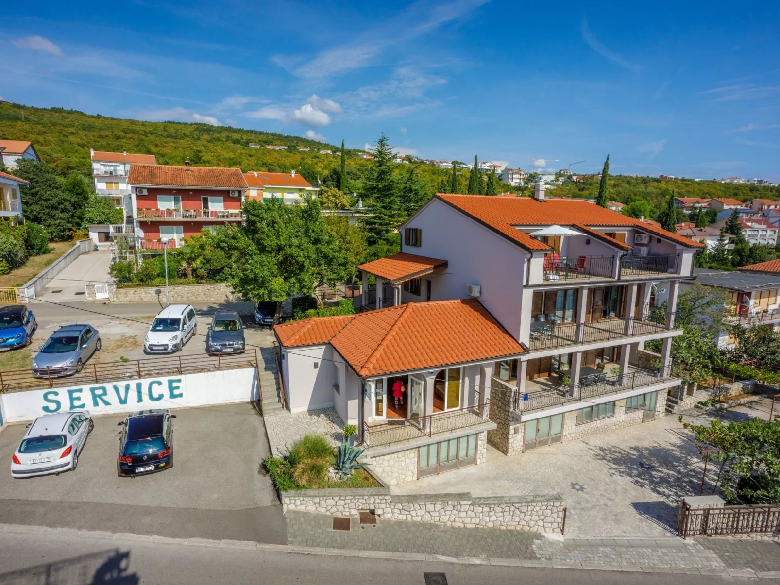 Wohnung in Crikvenica mit Terrasse und Meerblick-Buiten
