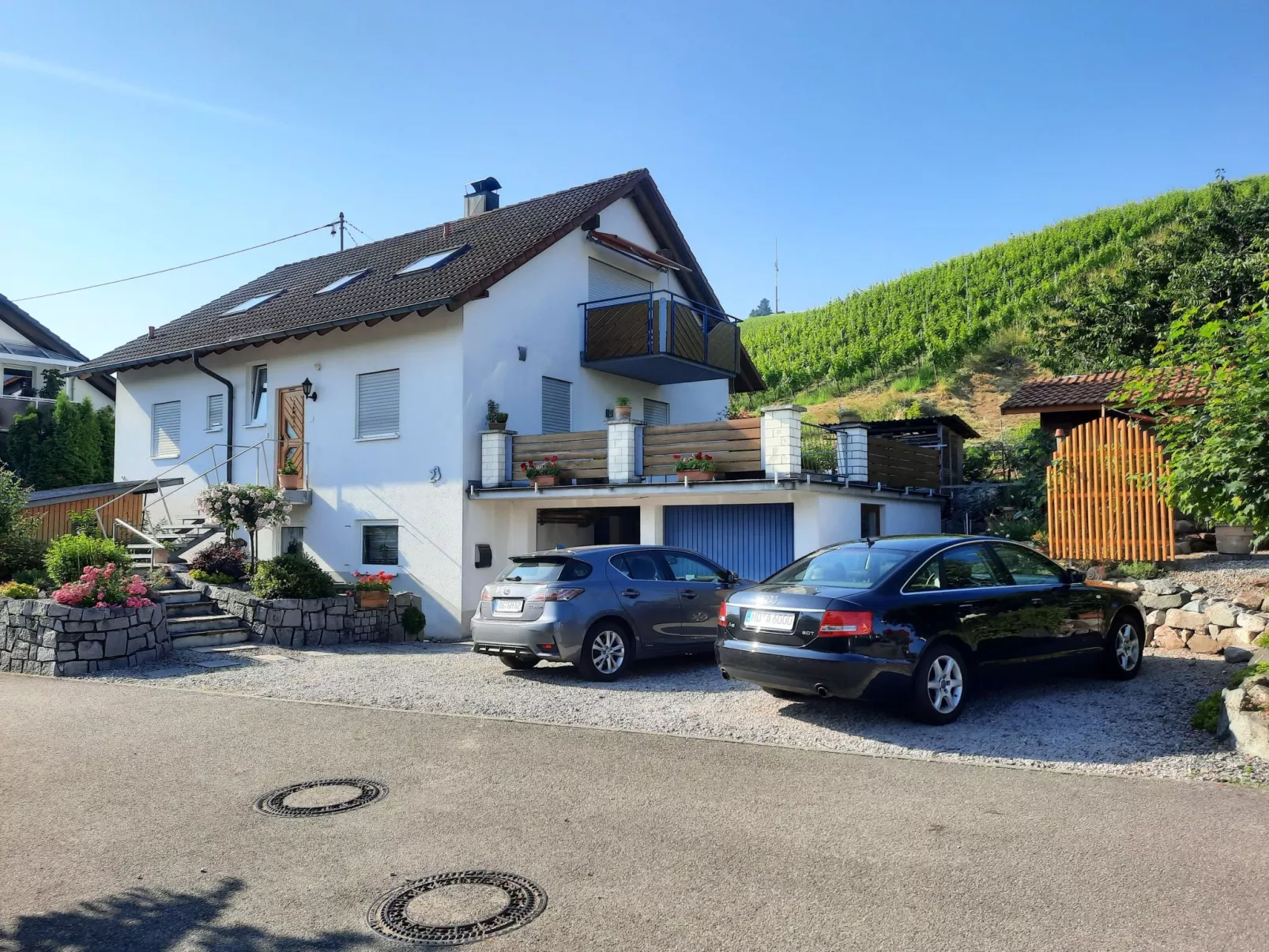 Kirchbergblick in Durbach-Buiten