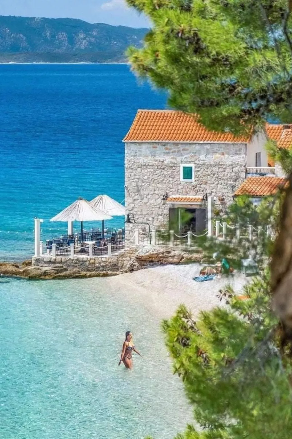 Für 3 Personen  + 1 Kind ca. 55 m&sup2; in Bol, Adriaküste Kroatien (Kroatische-Buiten