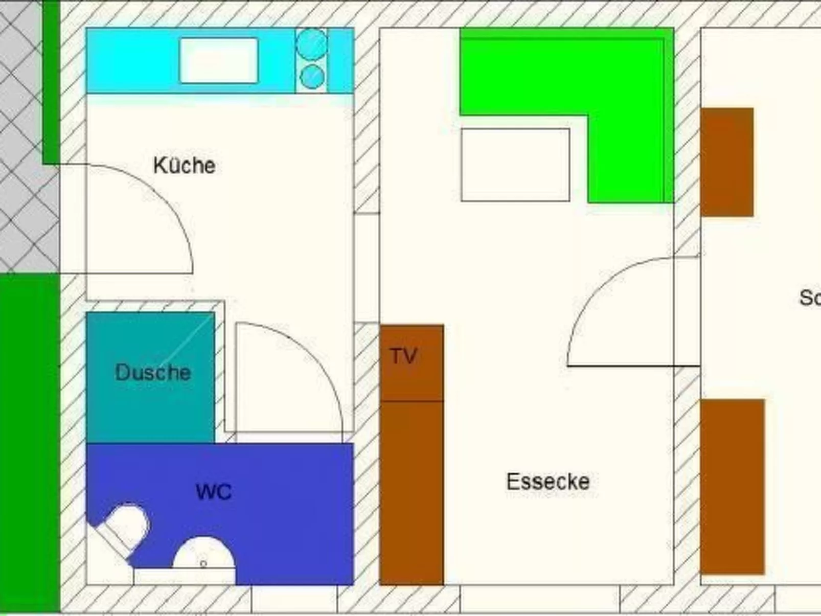 Bungalow "Lieschen"-Binnen