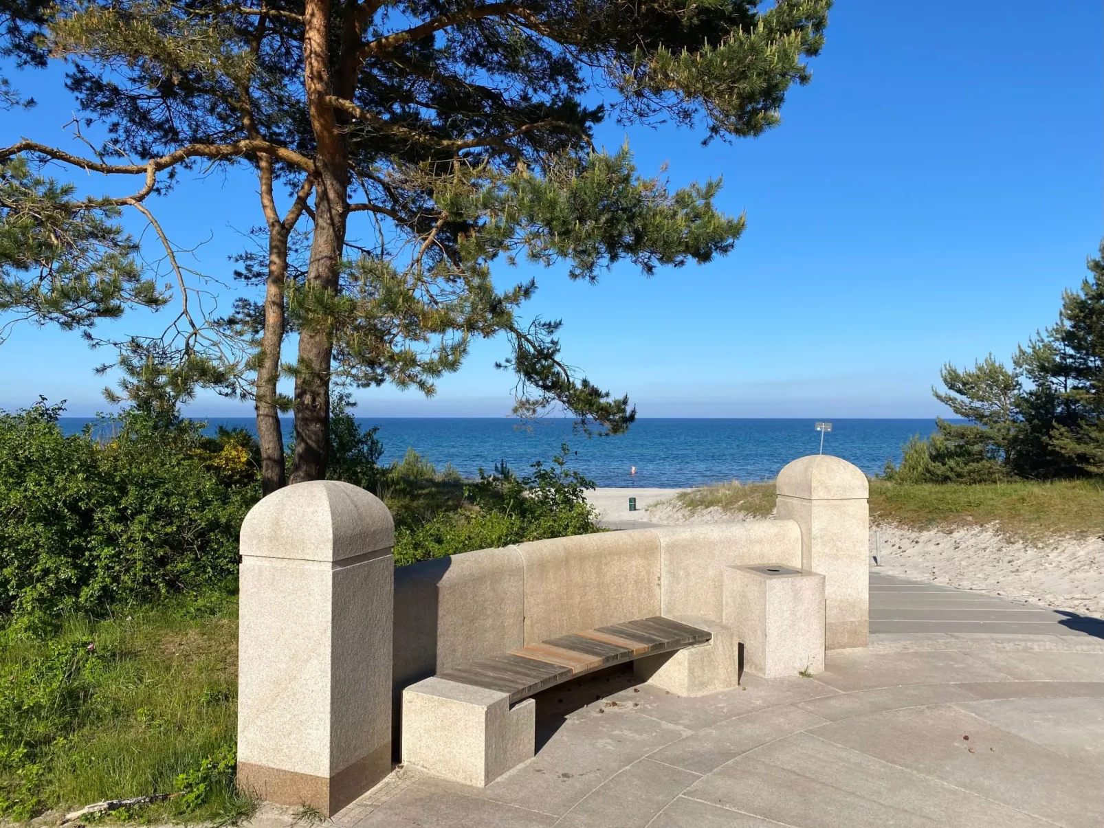 Traumappartement am Strand-Buiten