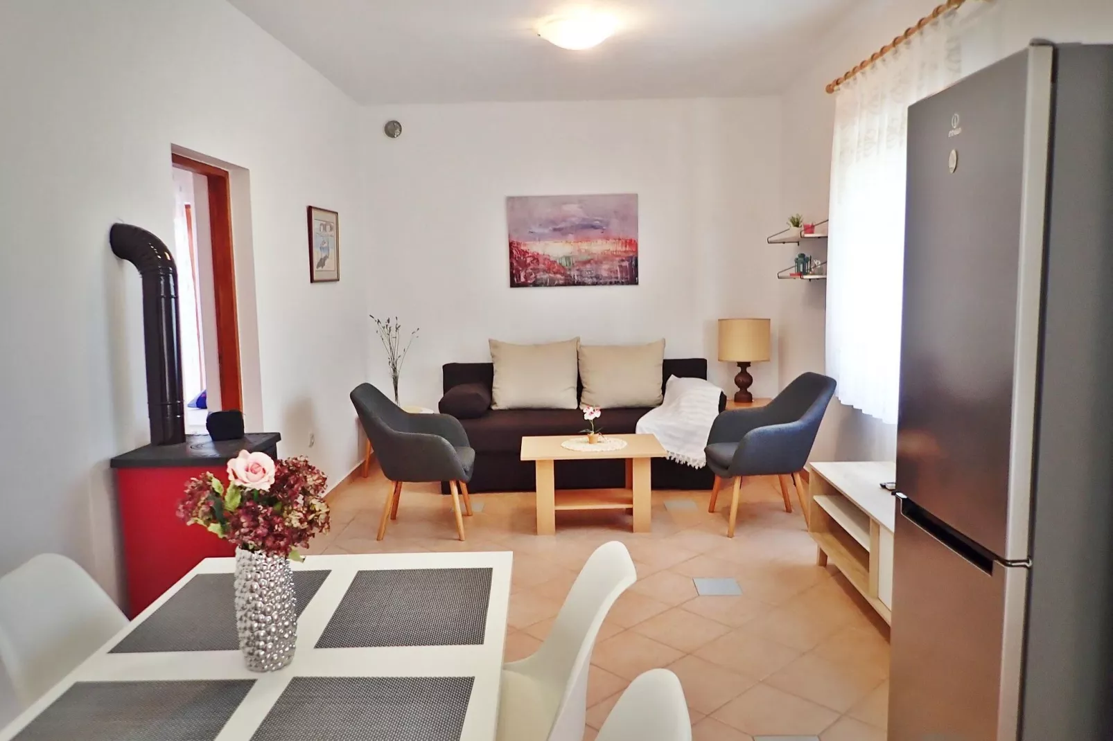 Holiday home Nika Starigrad Paklenica-3-Raum App SD-185 A/01 - 5 Pers-Woonkamer