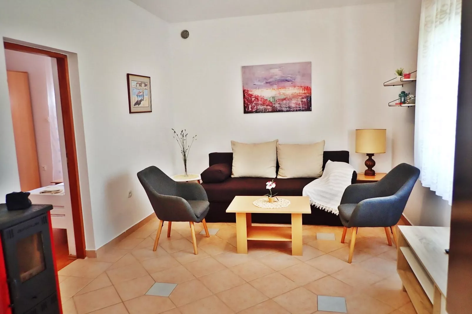 Holiday home Nika Starigrad Paklenica-3-Raum App SD-185 A/01 - 5 Pers-Woonkamer