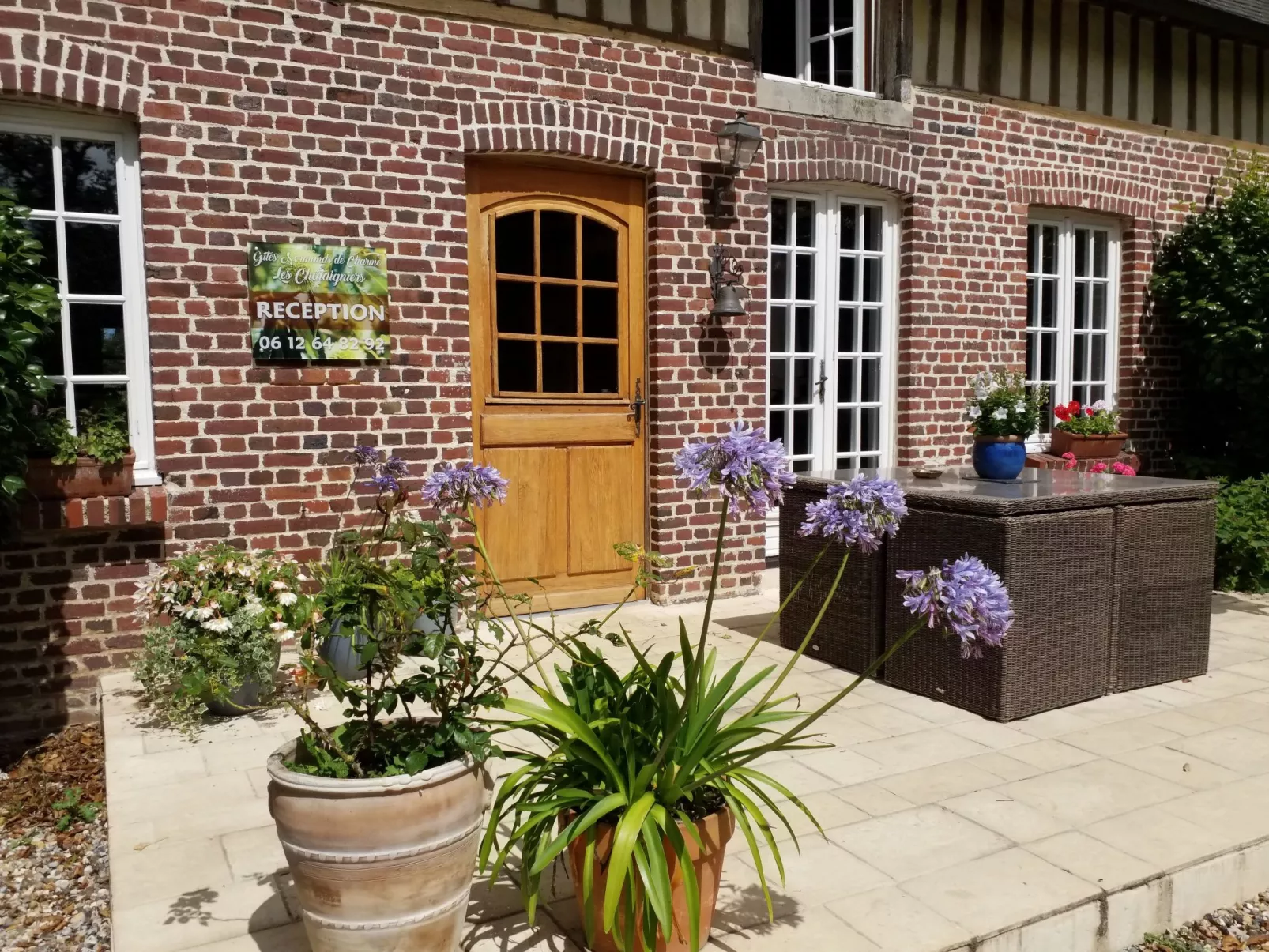 Charmante normannische Ferienwohnung Les chataigniers 2 Zimmer-Buiten