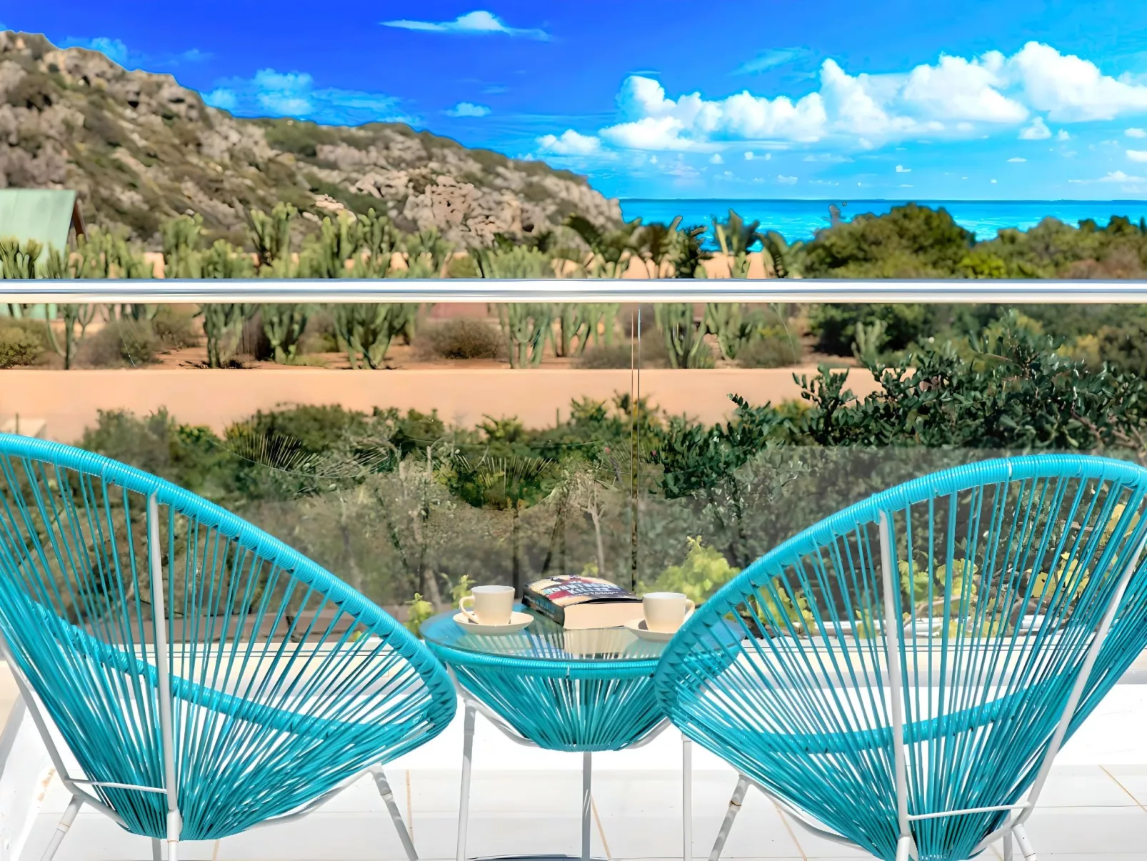 "Cretan Lodge" mit Blick auf das Wasser-Buiten