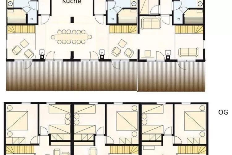 Familienhaus am Wald-Plattegrond