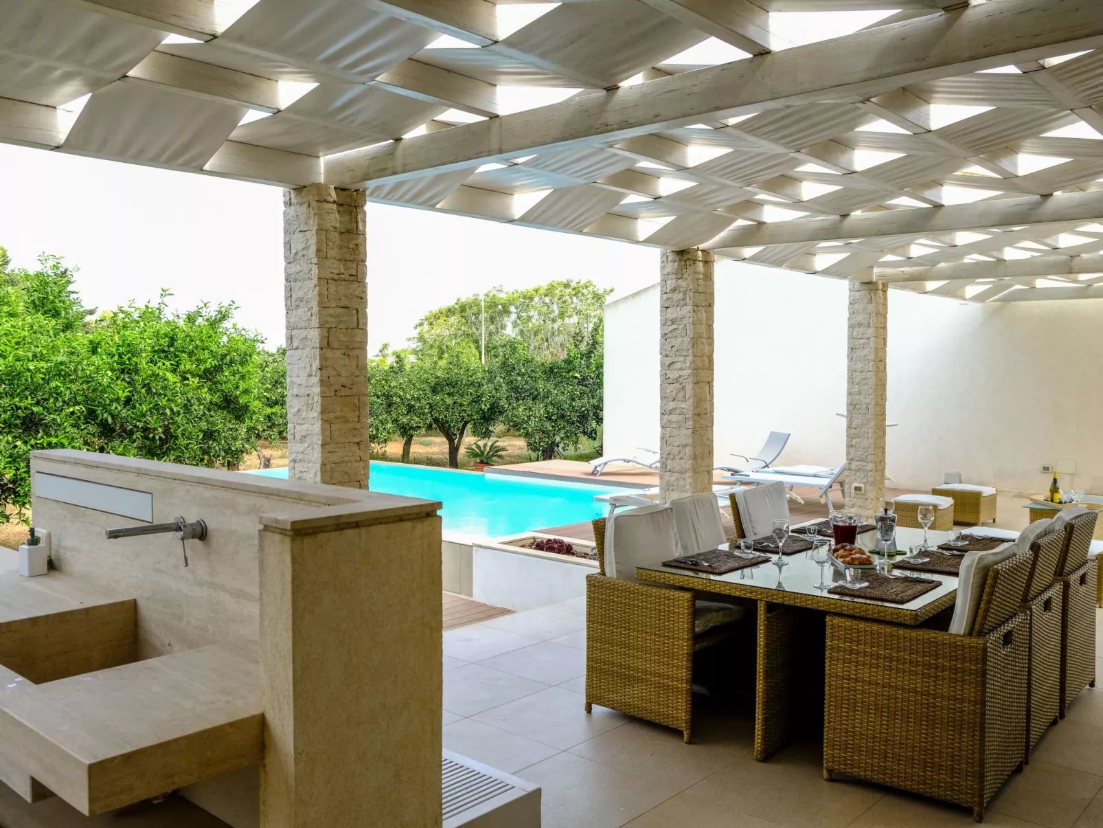 Ferienvilla "Barbara" mit eigenem Pool-Buiten