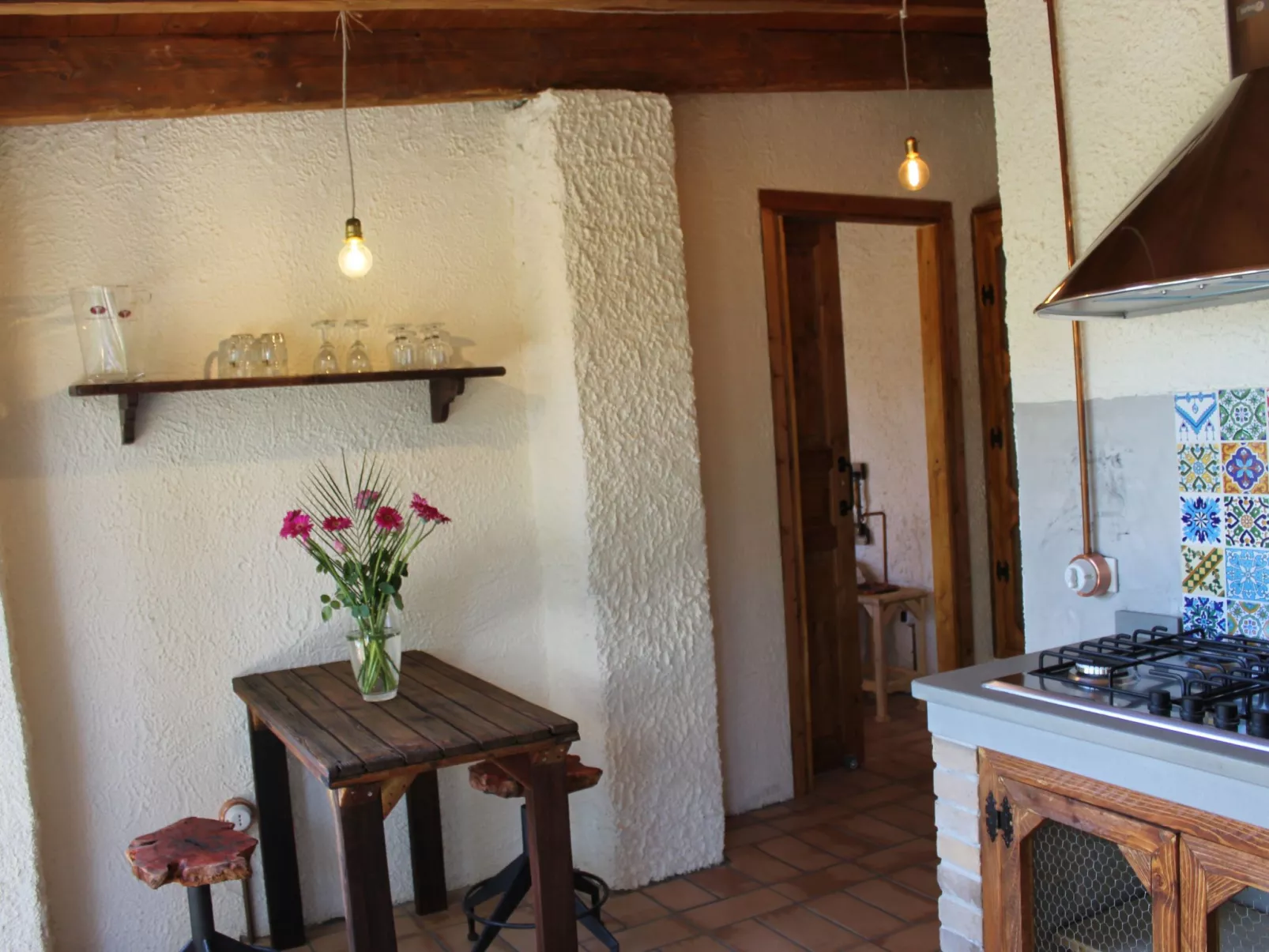 Schönes Ferienhaus mit Whirlpool-Binnen