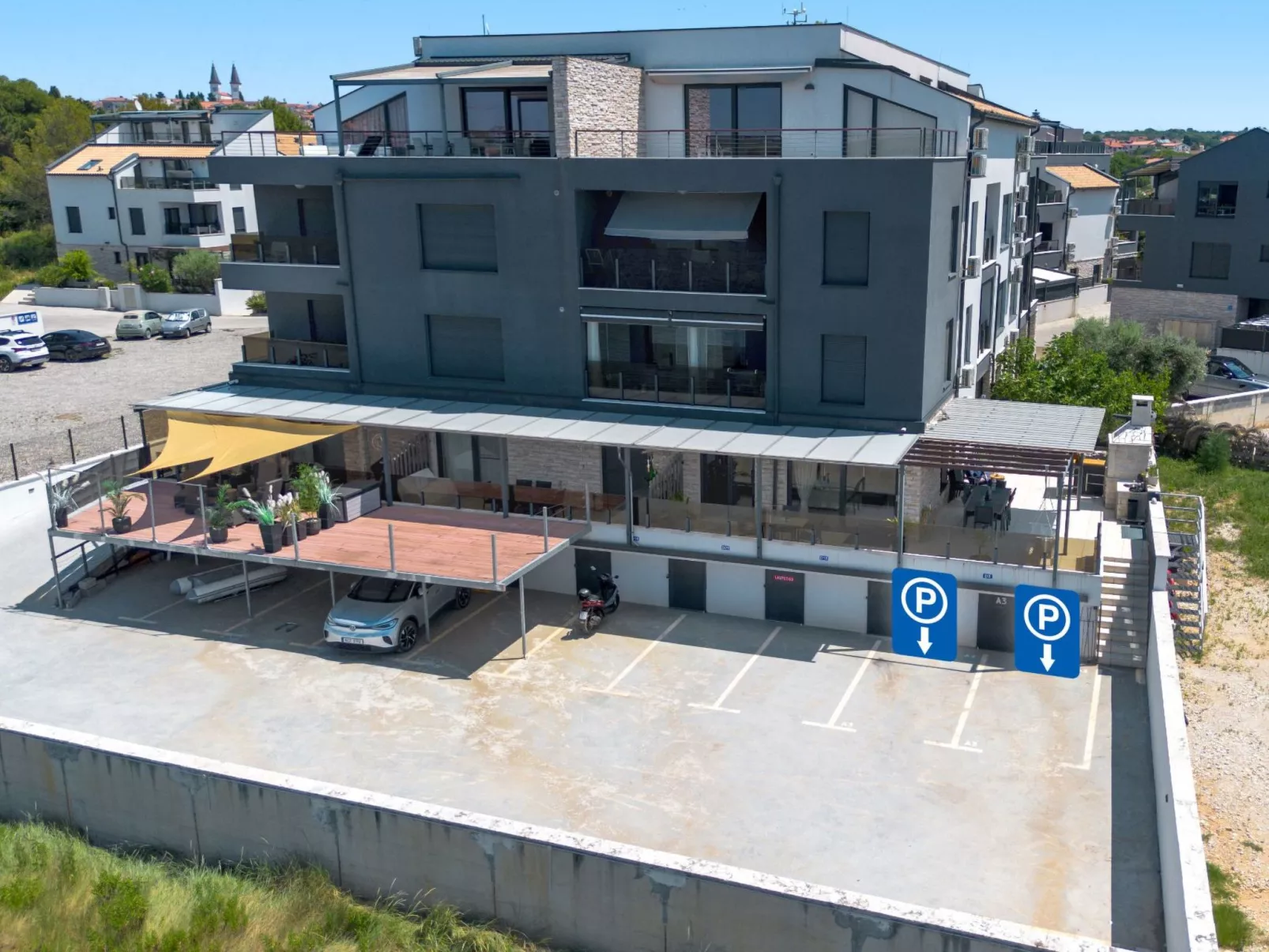 Für 4 Personen ca. 80m, in Medulin-Buiten