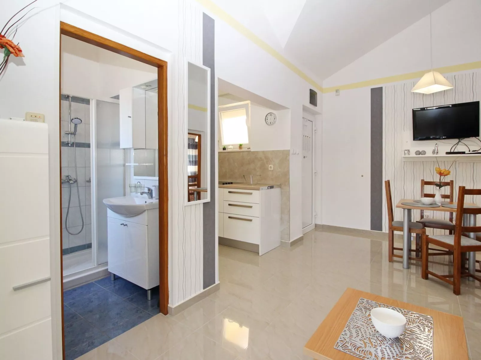 Appartement in Baška mit Eigenem Balkon-Binnen