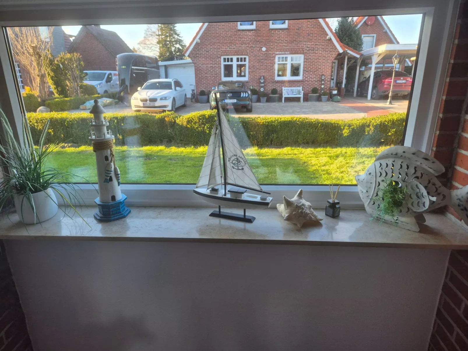 Mit Wintergarten und Garten am Deich-Buiten