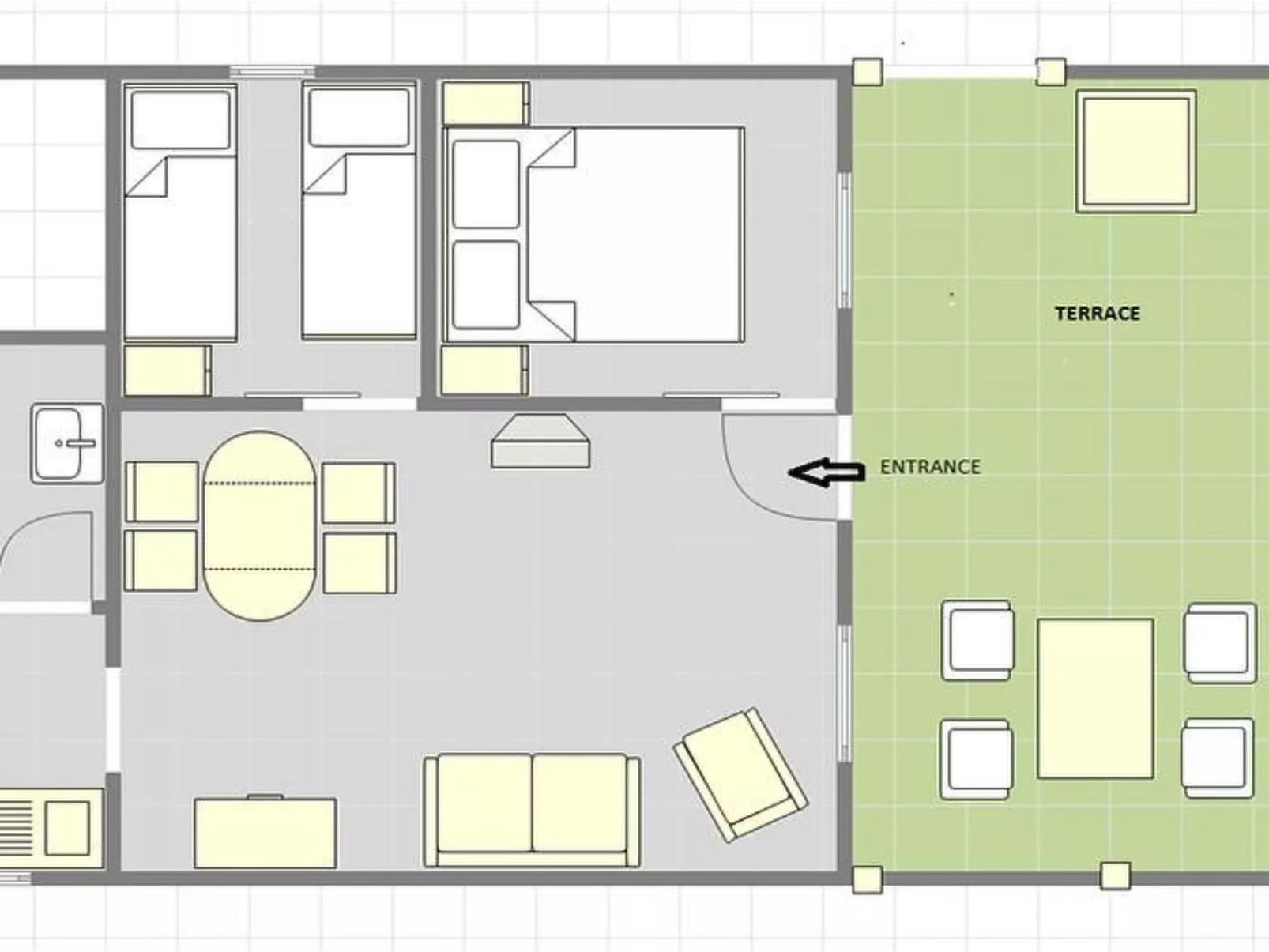 "Mirta" direkt am Strand-Binnen