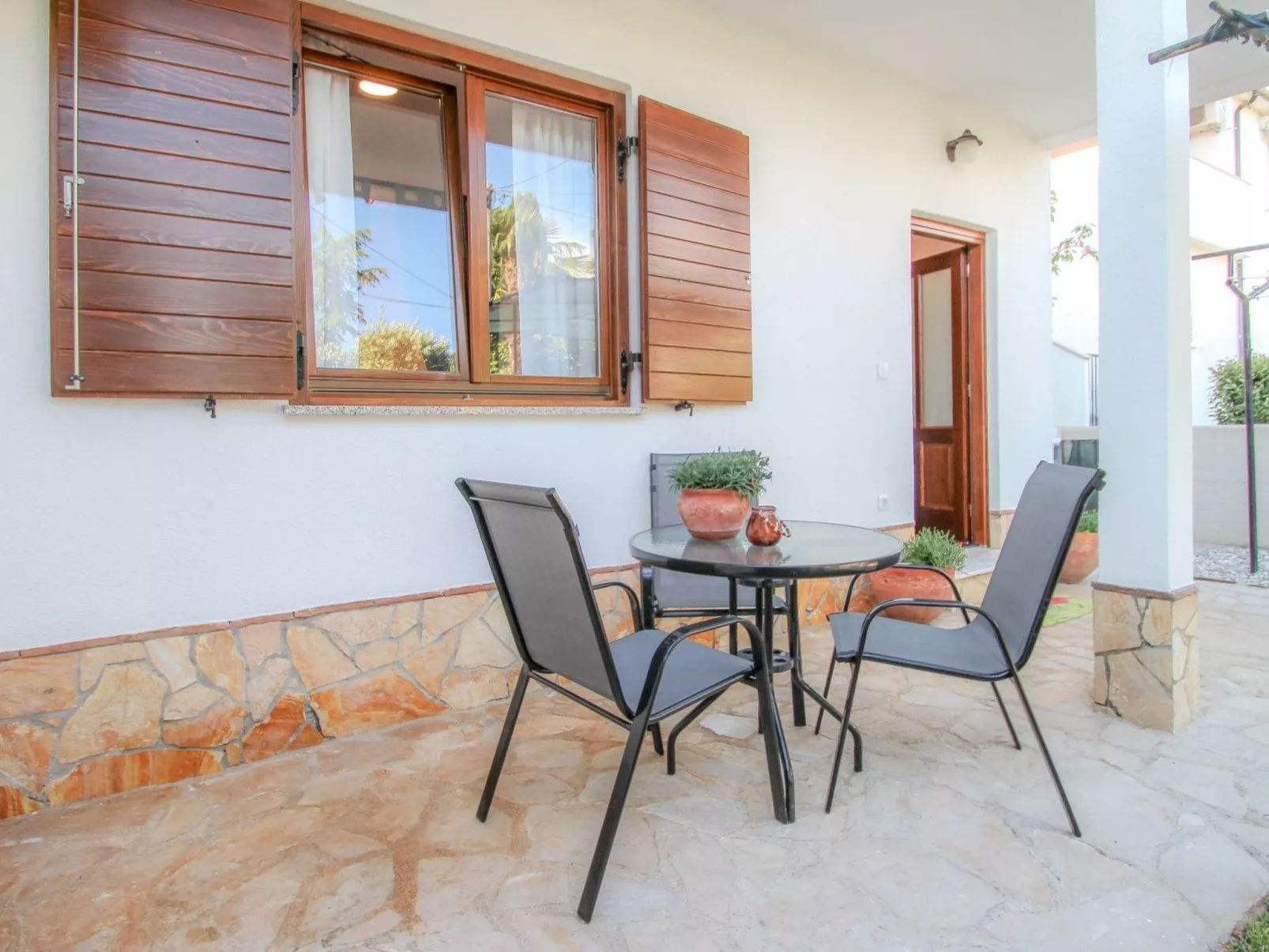 Studio-App mit Terrasse für 2 Personen-Buiten