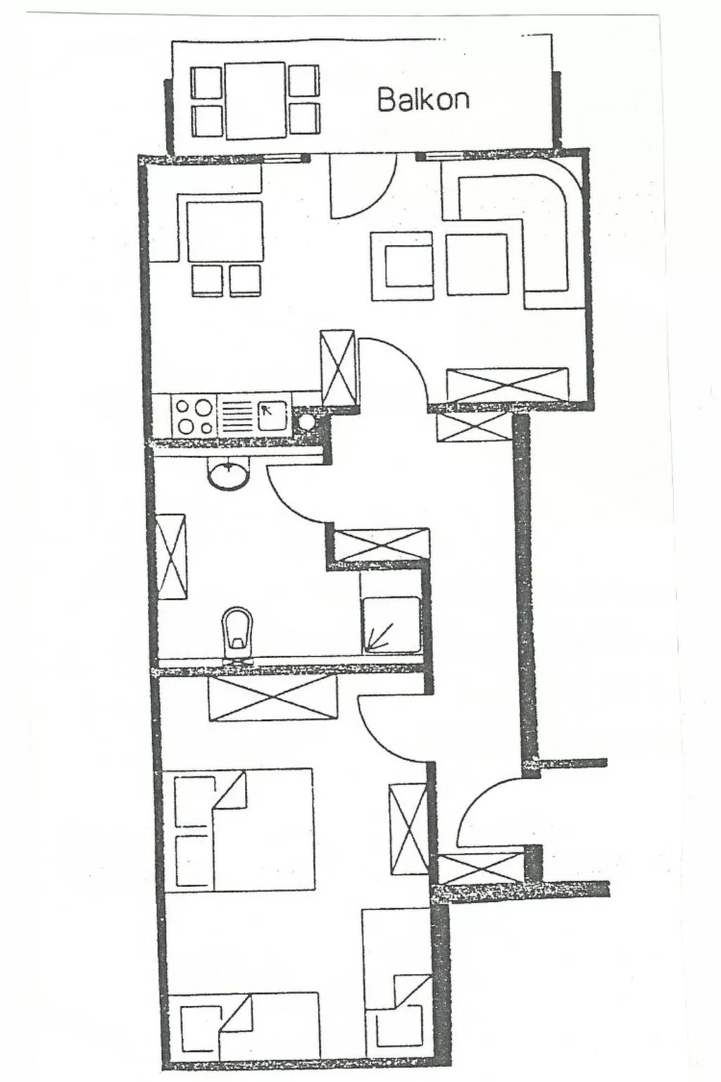Tolle Wohnung in Hilders mit Eigenem Balkon-Binnen