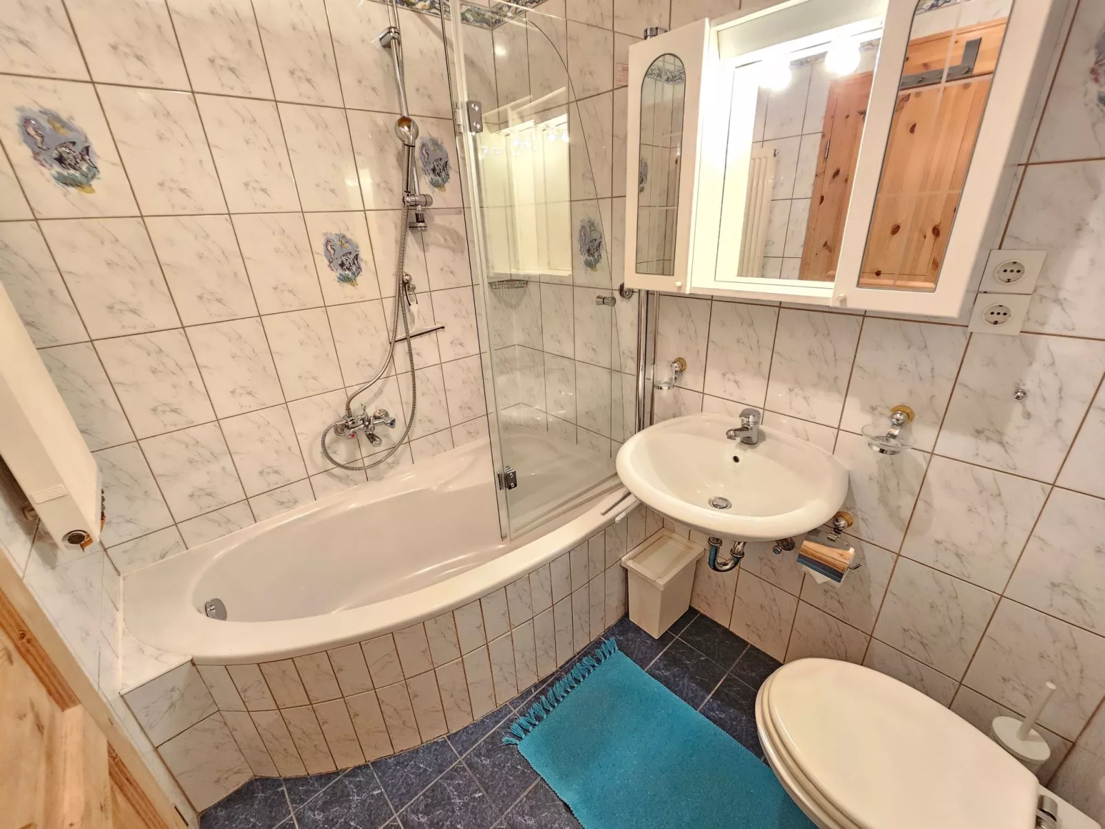 Wohnung mit Balkon, 150 m vom Strand entfernt-Binnen