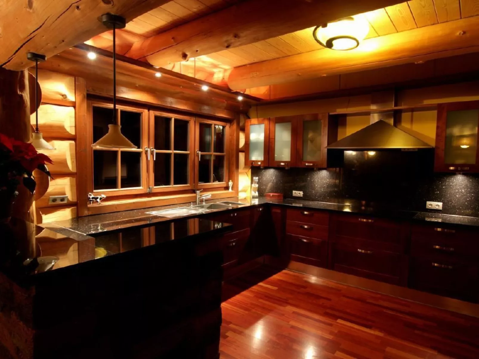 Einzigartiges Designer Log House "Chalet Caprea"-Binnen