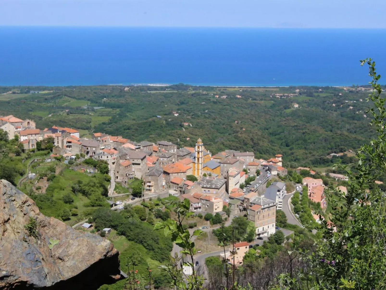 Weingut Punta della Guardia Panorama von Macchia und Meer-Buiten