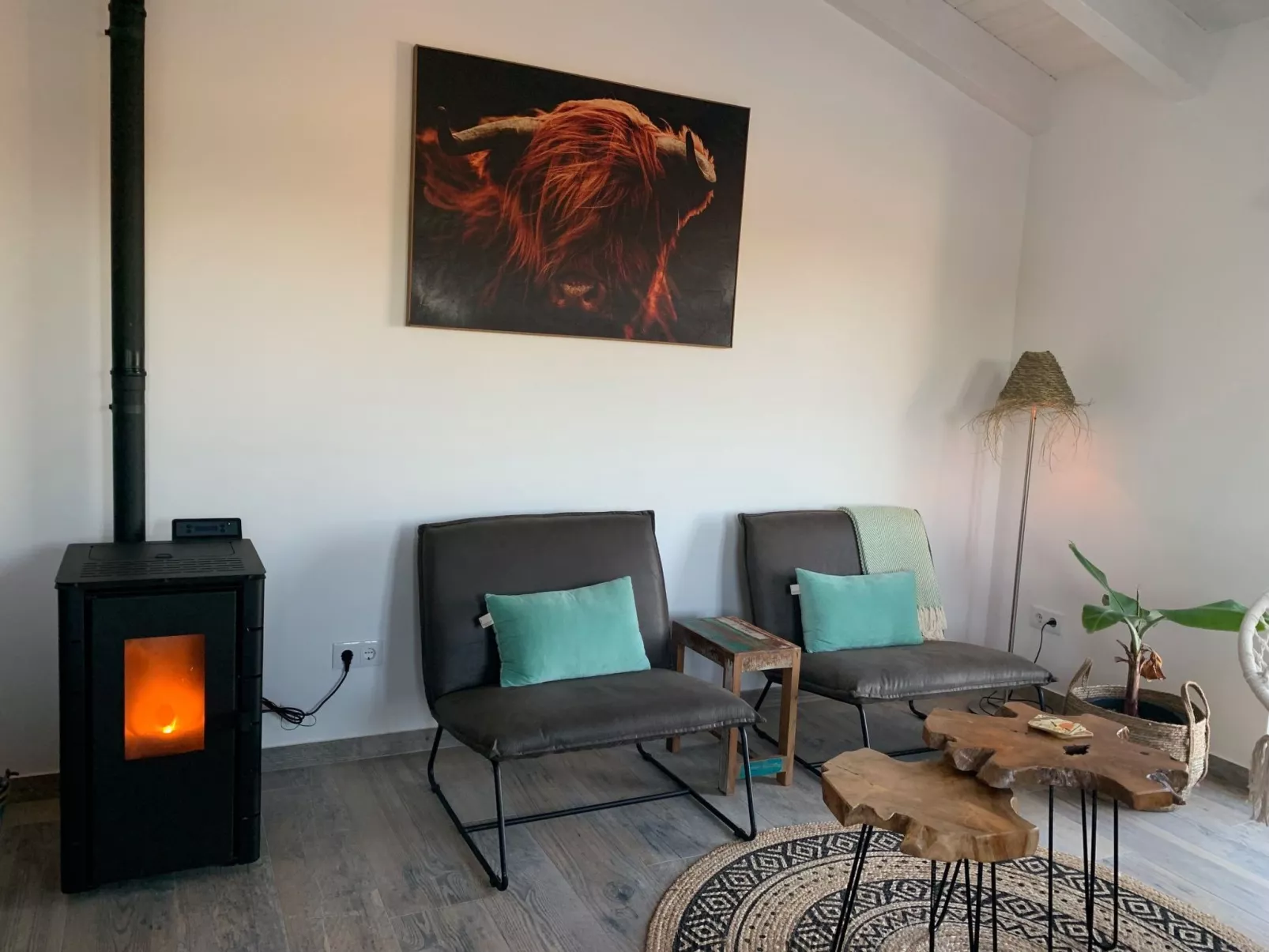 Auf dem Lande in der Nähe des Strandes-Binnen