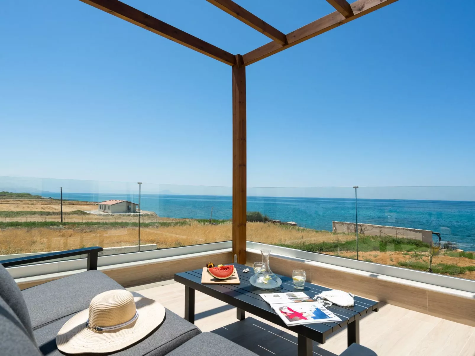 Villa am Strand mit Pool, Kinderbereich und BBQ-Buiten