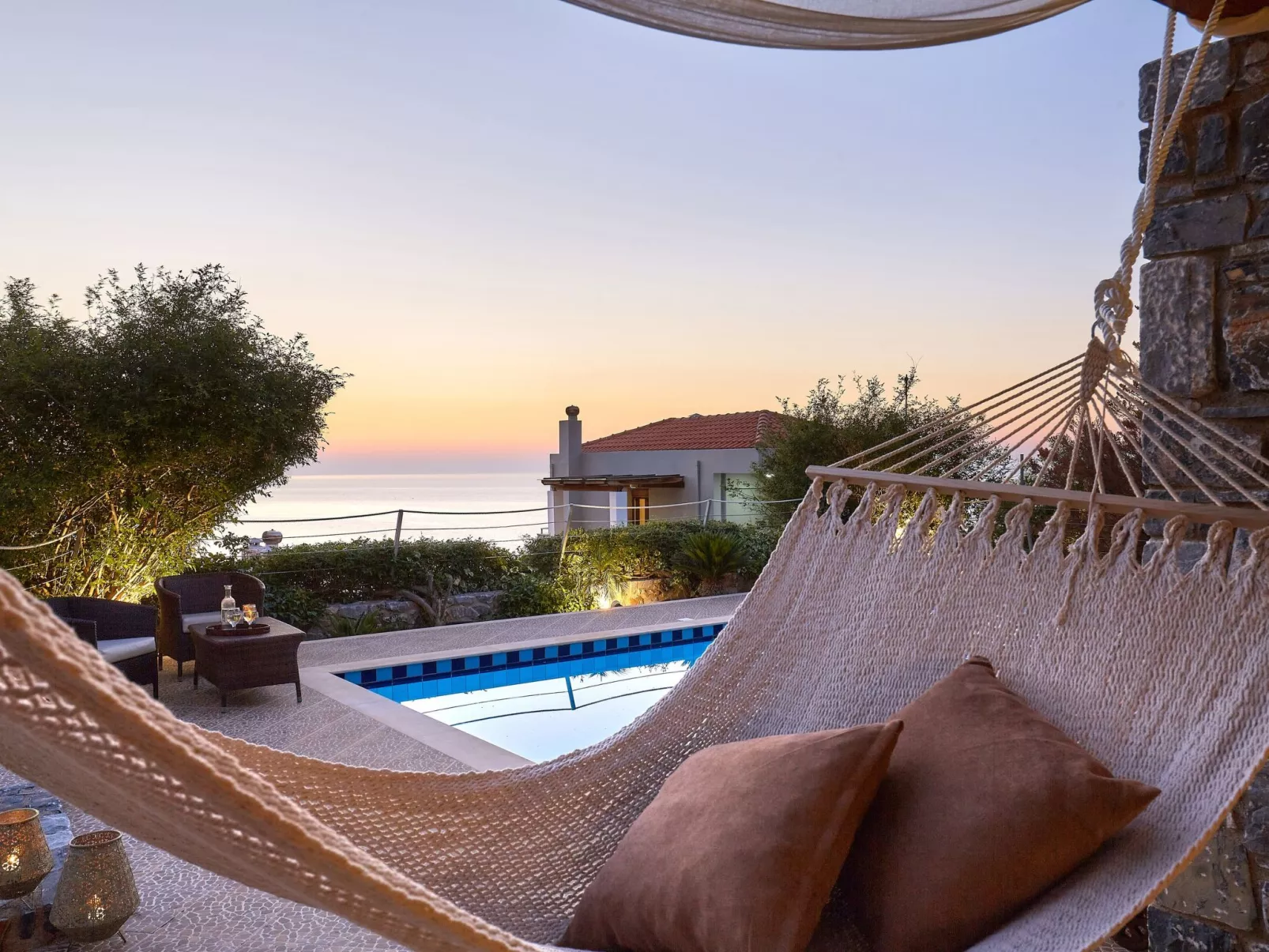 In Geropotamos mit Sonnenterrasse-Buiten