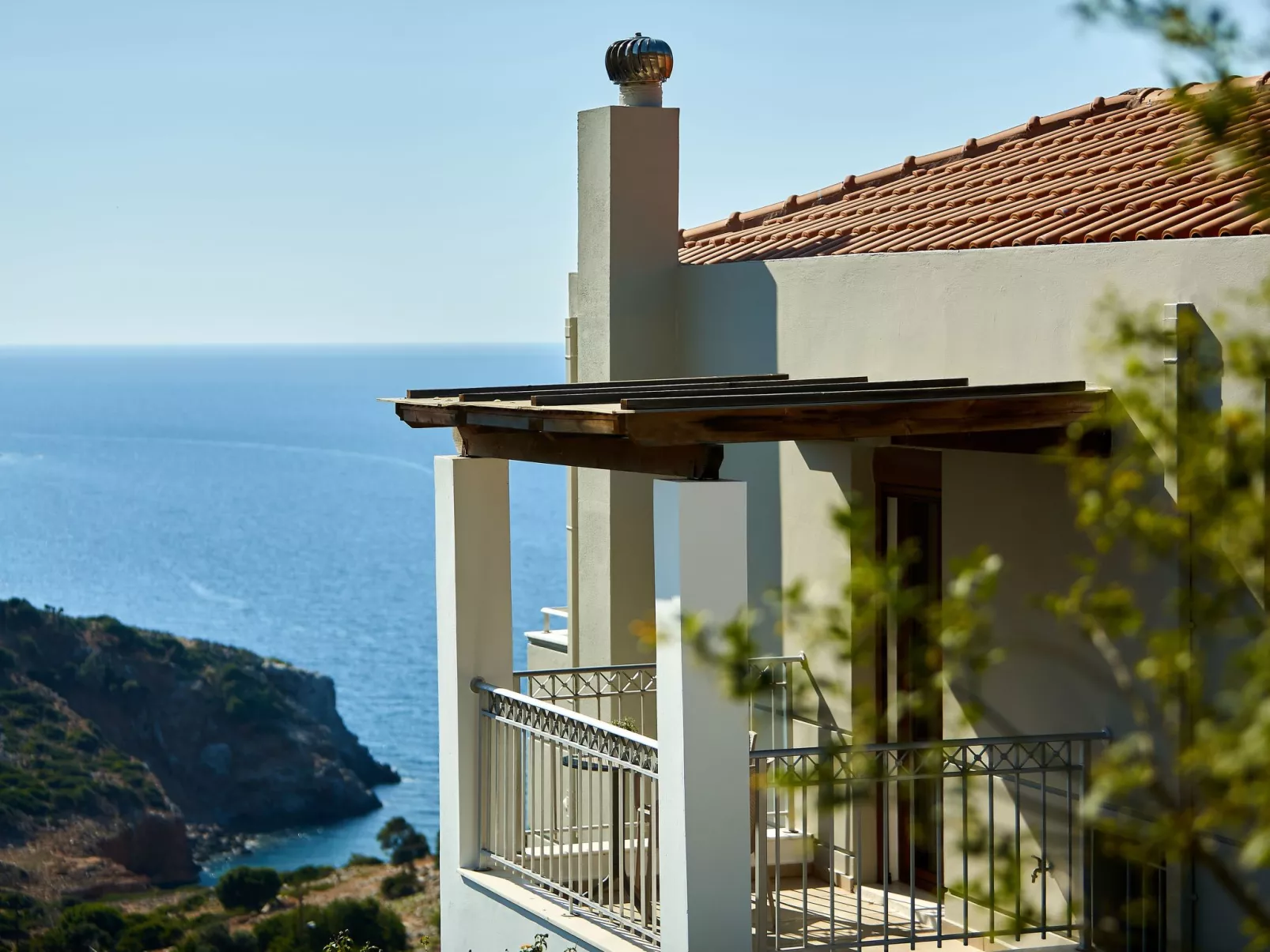 Haus in Geropotamos mit privatem Pool-Buiten