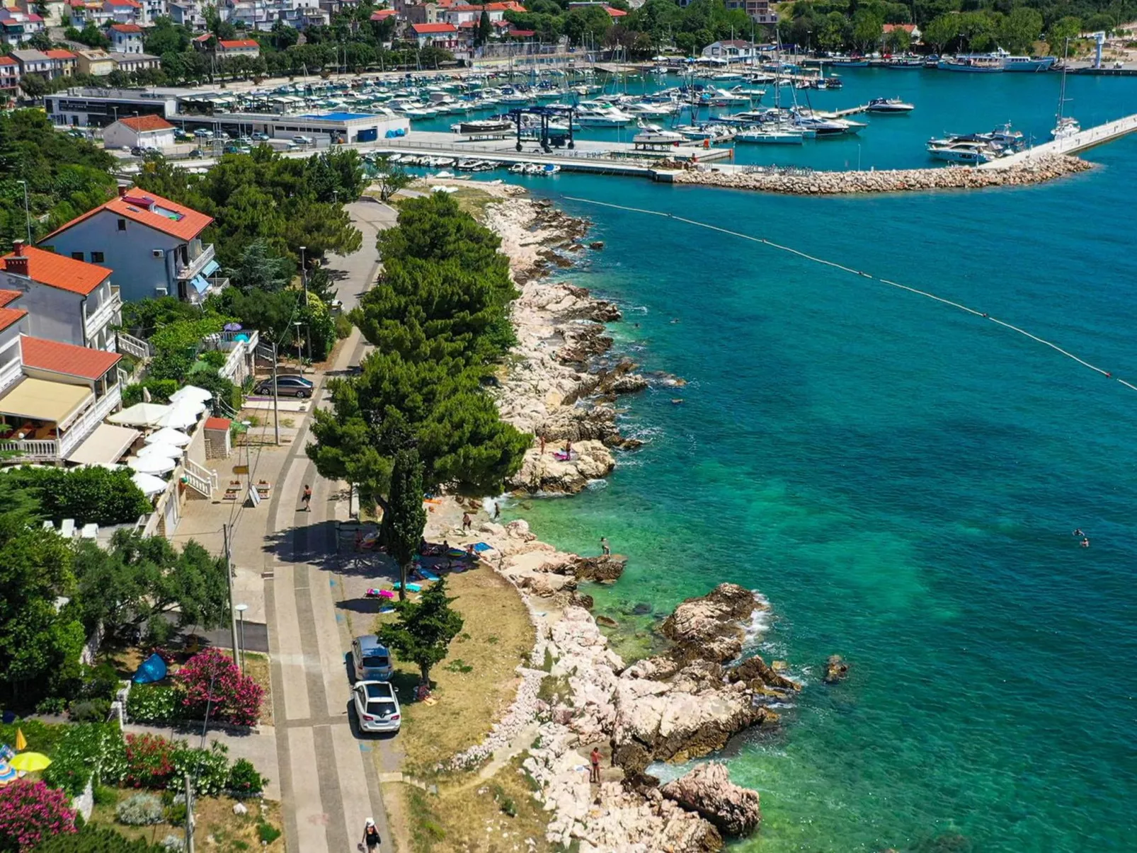 Meerblick-Wohneinheit  8 Personen am Zentrumsrand-Buiten