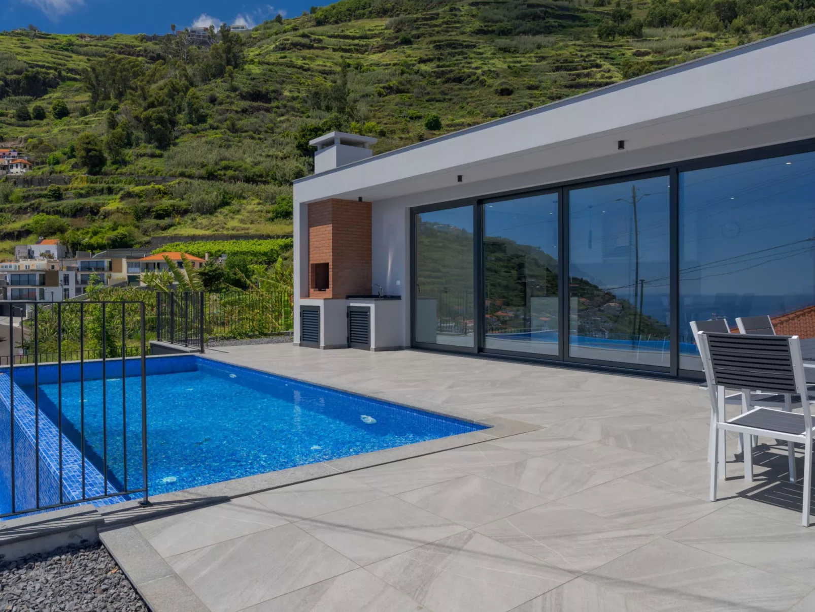 Bucht Calheta Villa-Buiten