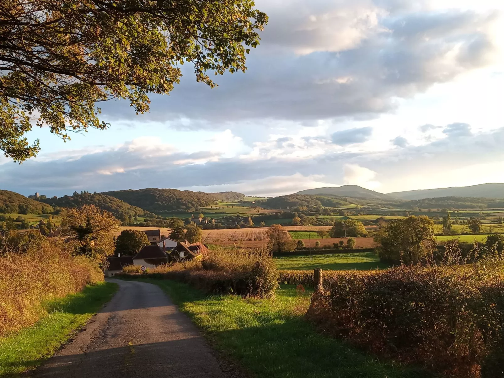 An der Weinstraße von Burgund-Buiten