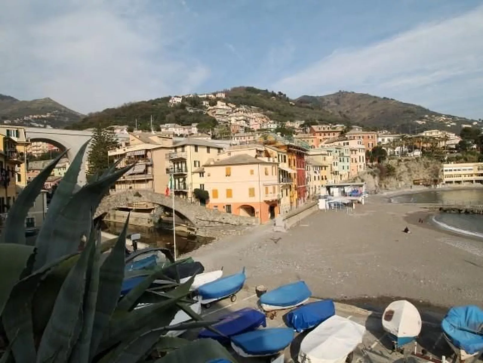 Gemütliche Wohnung in Bogliasco und Panoramablick-Buiten