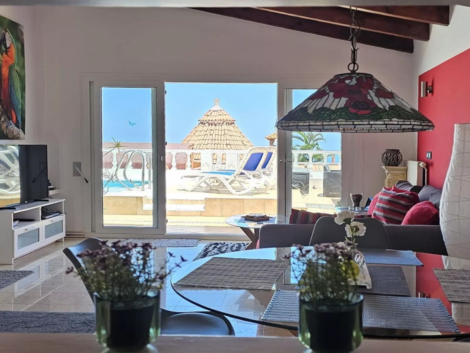 La Palmita mit Meerblick-Binnen