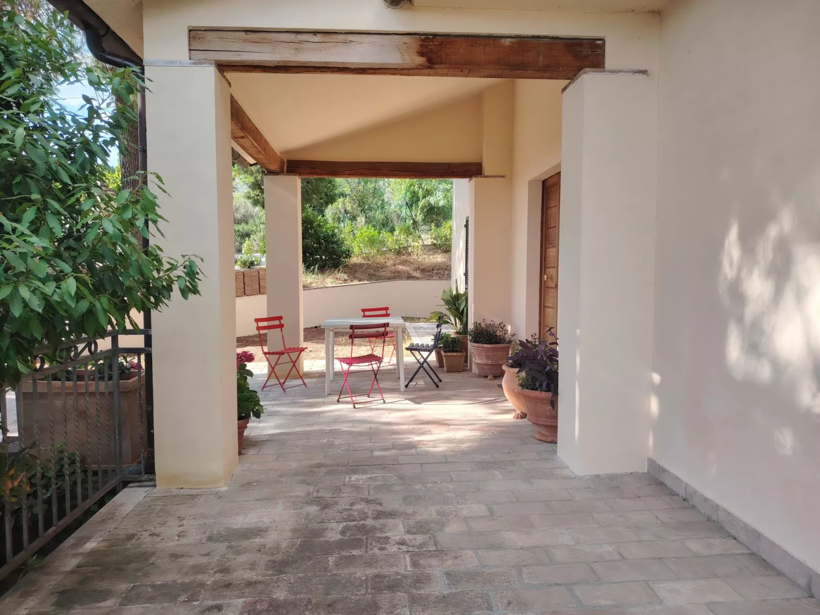 Ferienvilla casaRegina bb mit Panoramablick auf den Hügel-Buiten