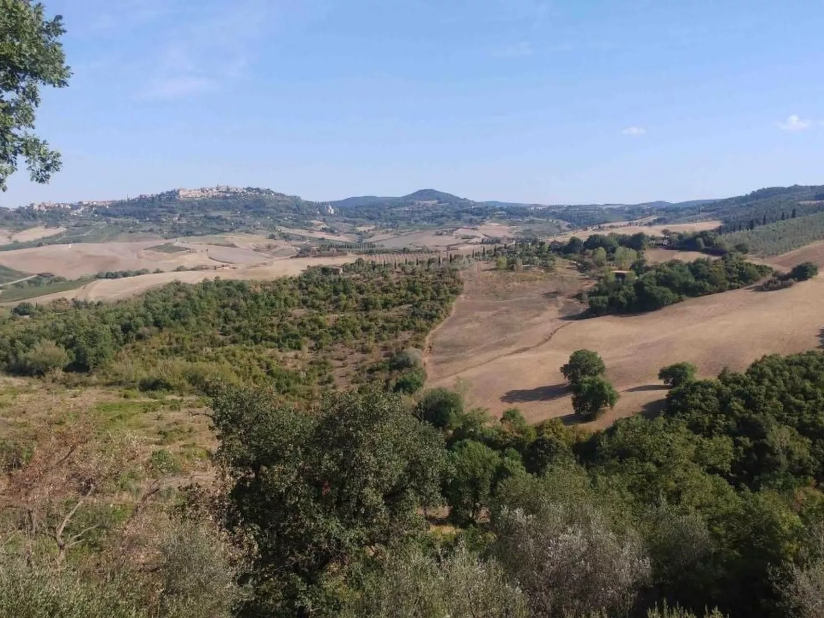 Casa Mulinello, Blick auf das Tal von Montepulciano-Buiten