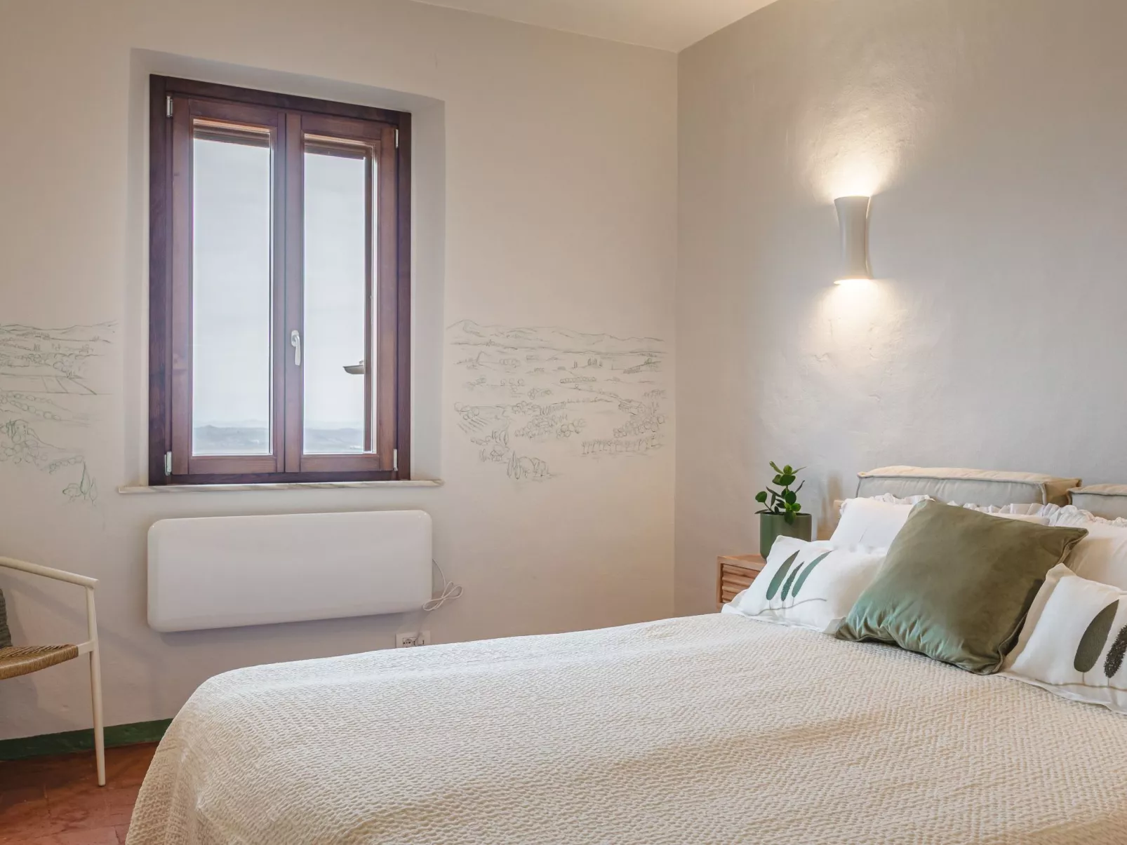 Mittelalterliche toskanische Unterkunft mit Aussicht und geräumigem Bad-Binnen