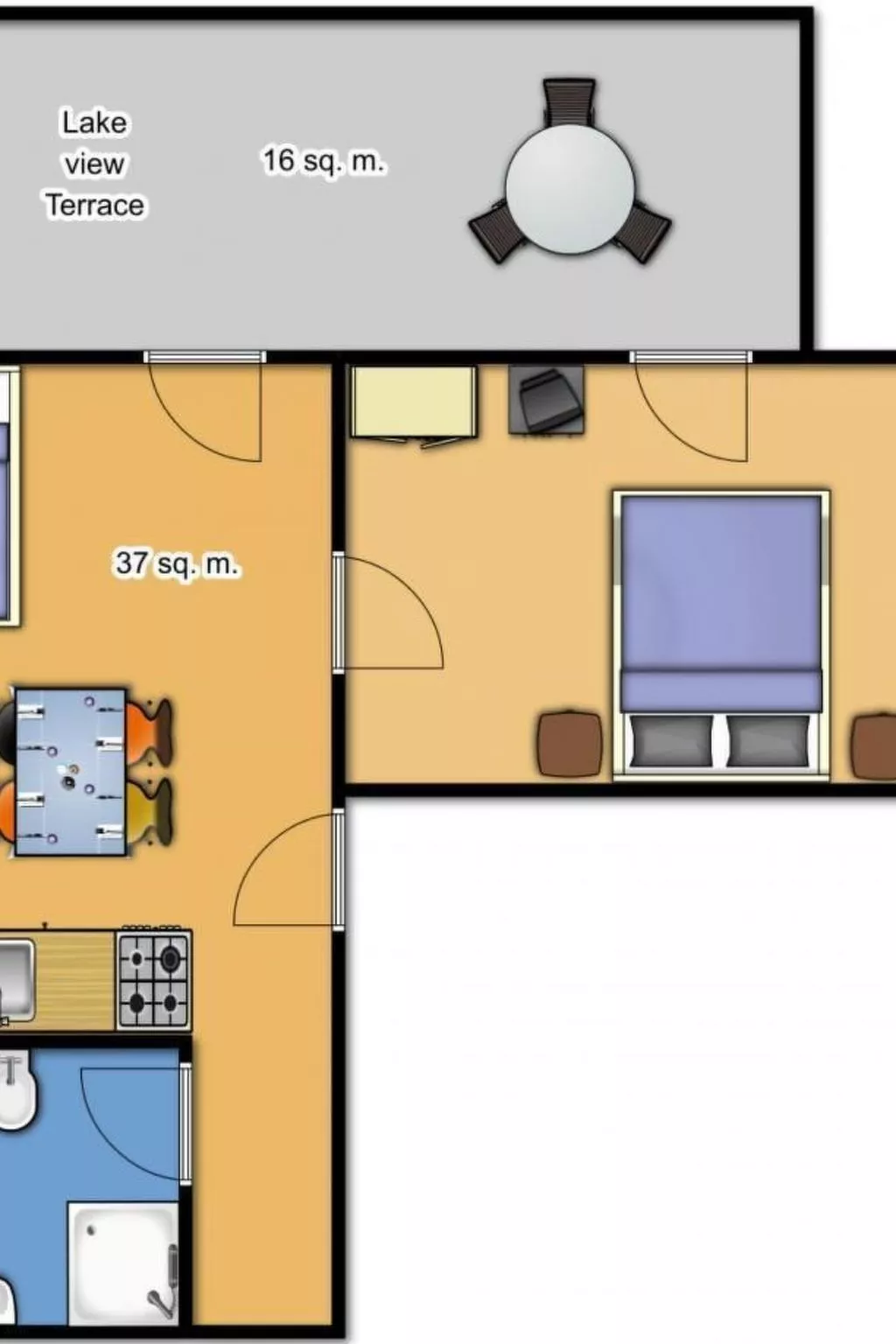 Angenehme Wohnung in Solarolo mit Parkplatz-Binnen